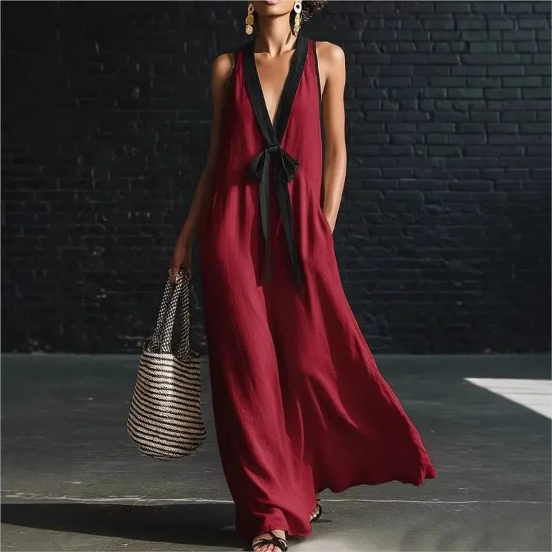 Ondine | Robe Maxi Blanche d’Été à Détails Ajourés