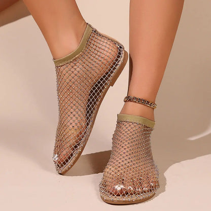 Solène | Ballerines Strass à Bride