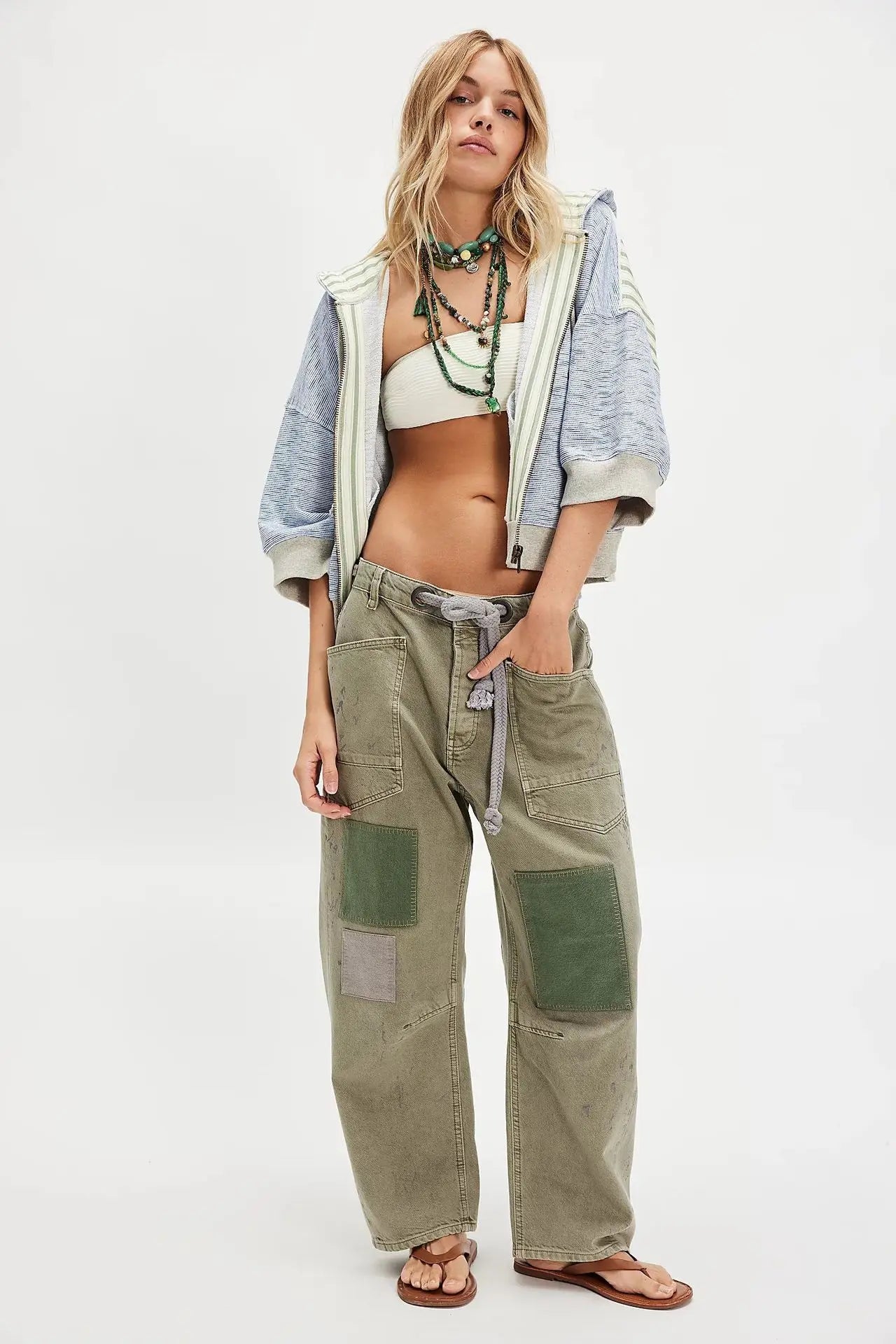 Sloane | Jean Patchwork Coupe Droite