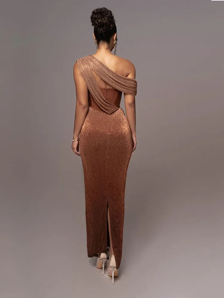 Agathe | Robe Longue de Soirée Drapée