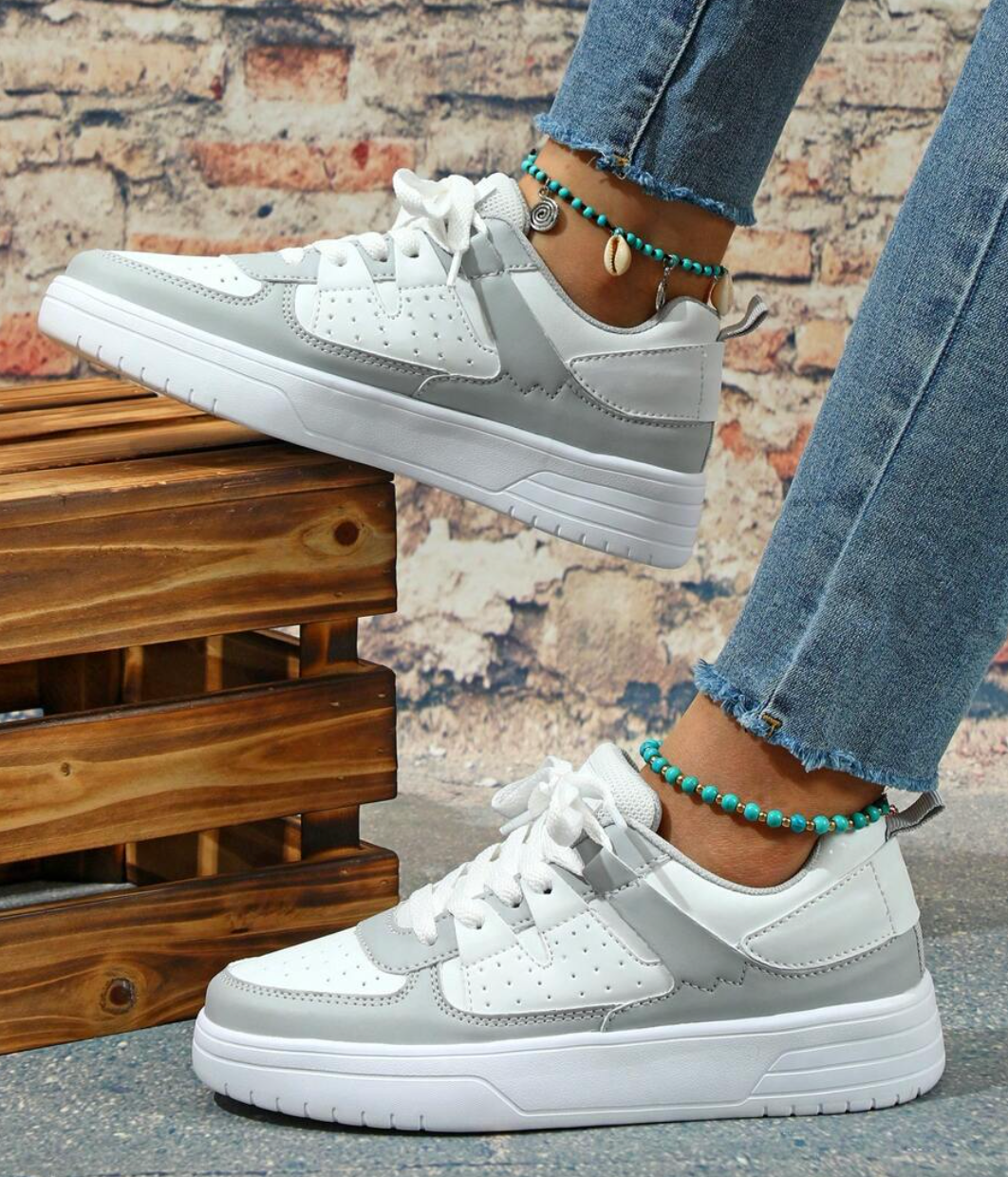 Noémie | Baskets Plateforme Color Block