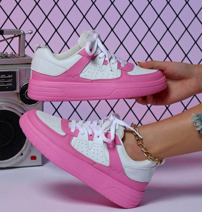 Noémie | Baskets Plateforme Color Block