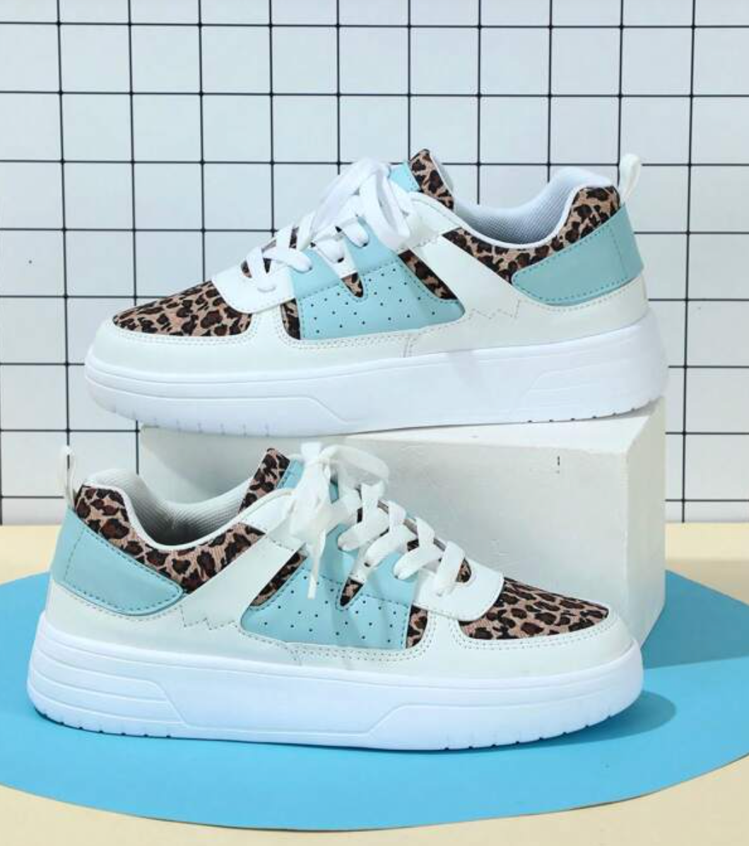 Noémie | Baskets Plateforme Color Block