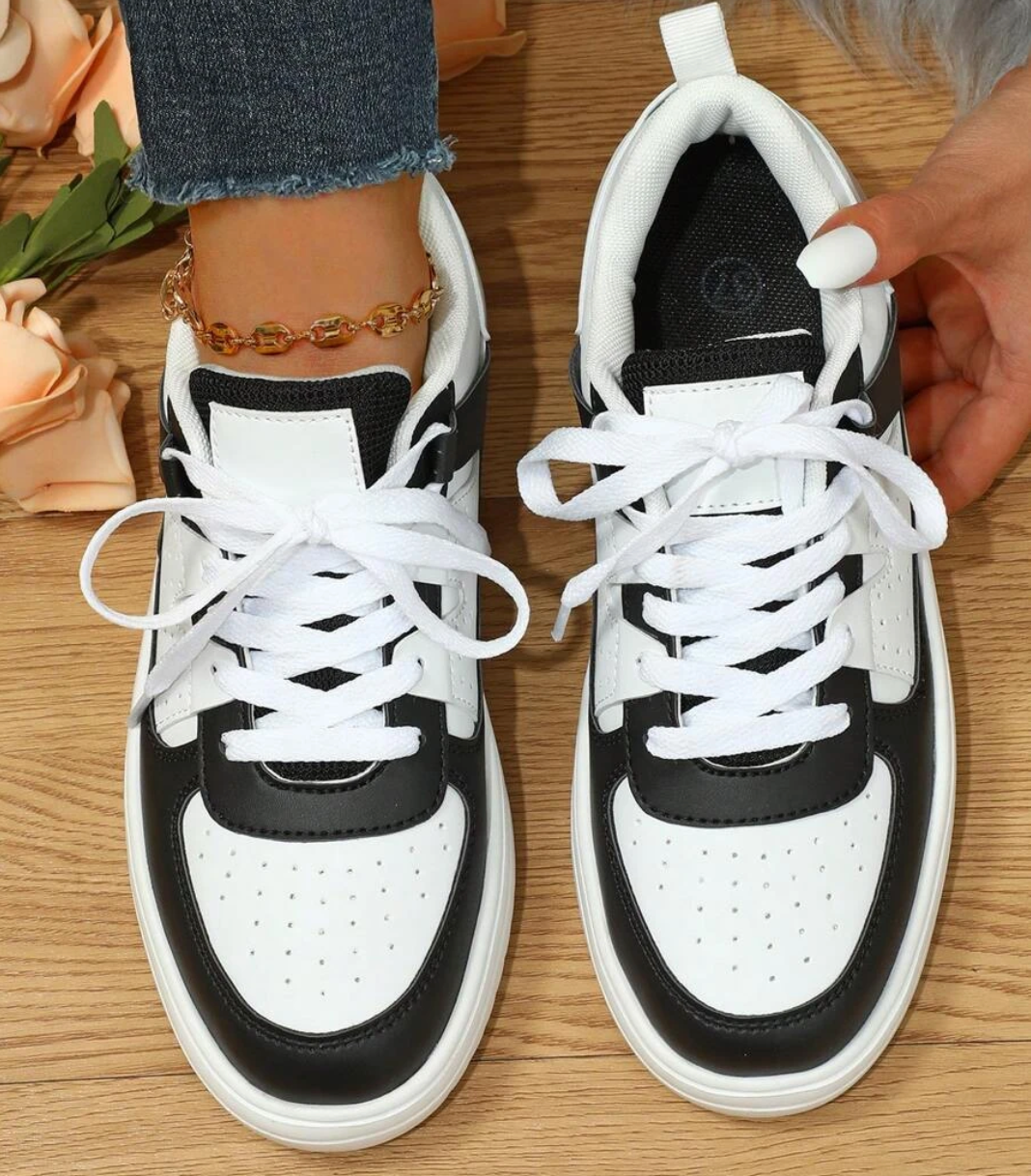 Noémie | Baskets Plateforme Color Block
