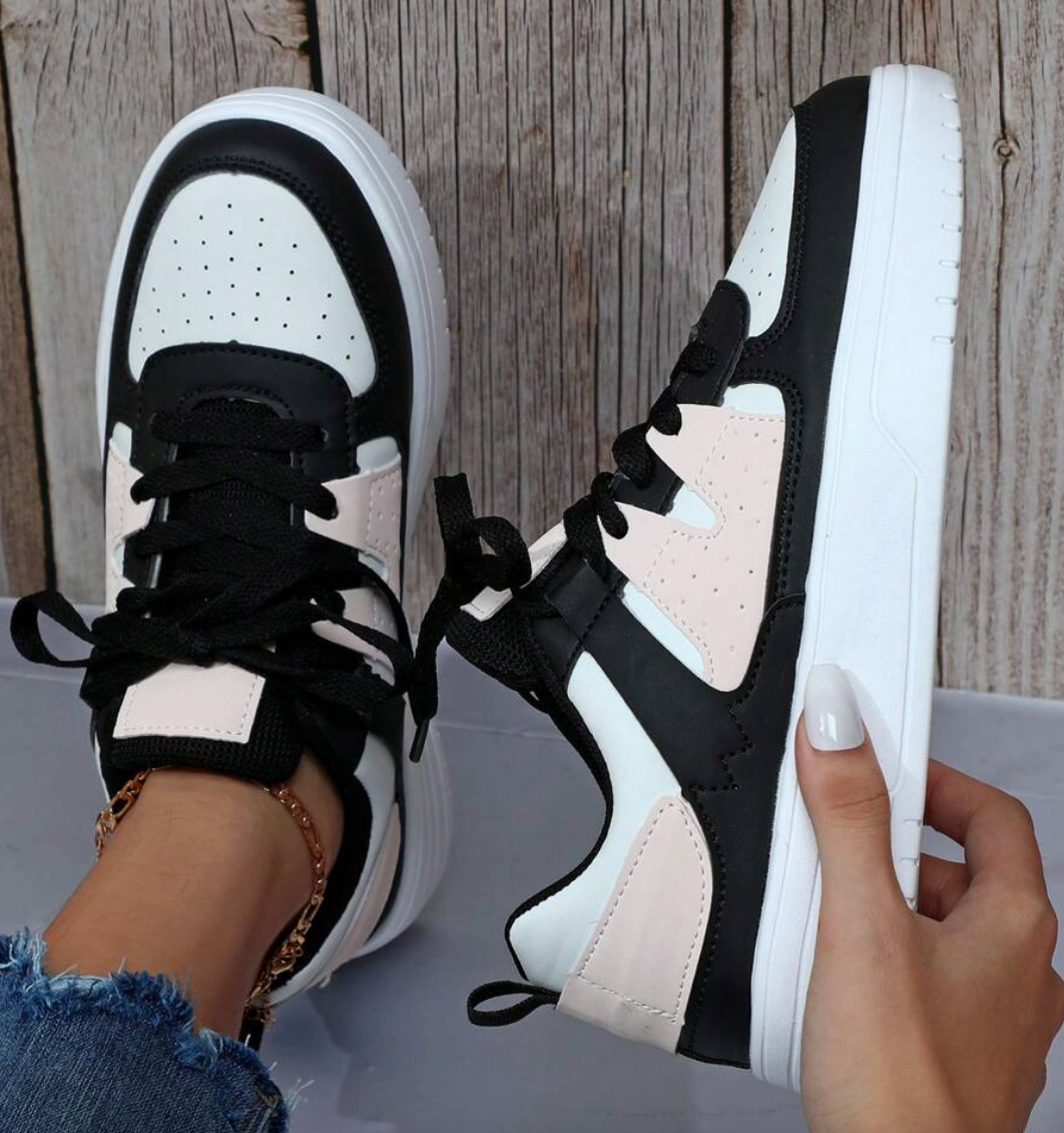 Noémie | Baskets Plateforme Color Block