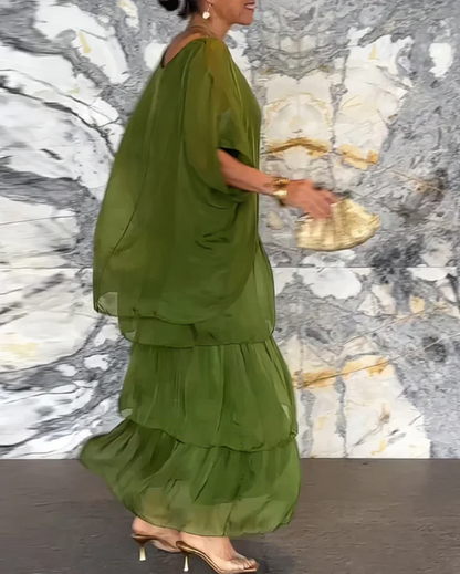 Élodie | Robe Longue Fluide pour Cérémonies