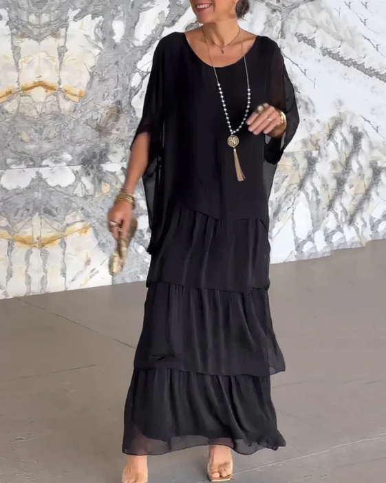 Élodie | Robe Longue Fluide pour Cérémonies