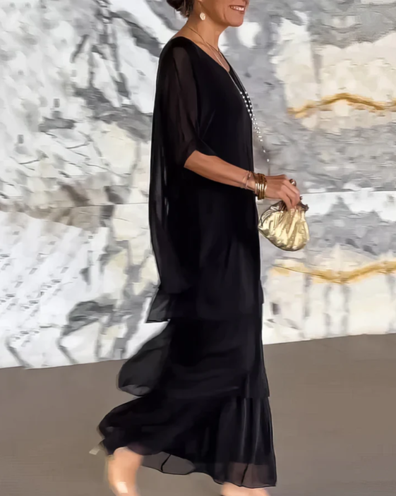Élodie | Robe Longue Fluide pour Cérémonies