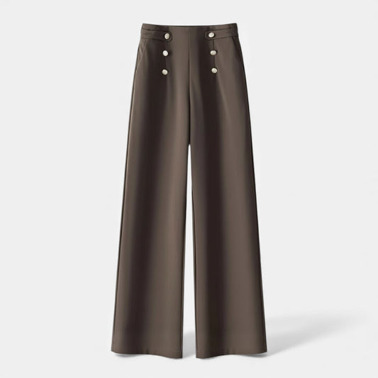 Faustine | Pantalon Large Taille Haute