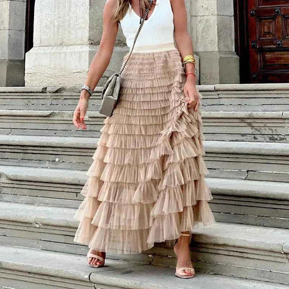 Theresa | Jupe Midi en Tulle Vaporeuse