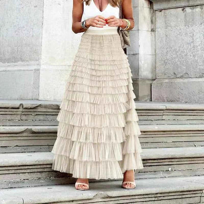 Theresa | Jupe Midi en Tulle Vaporeuse
