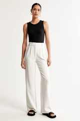 Katell | Pantalon Droit Coupe Épurée