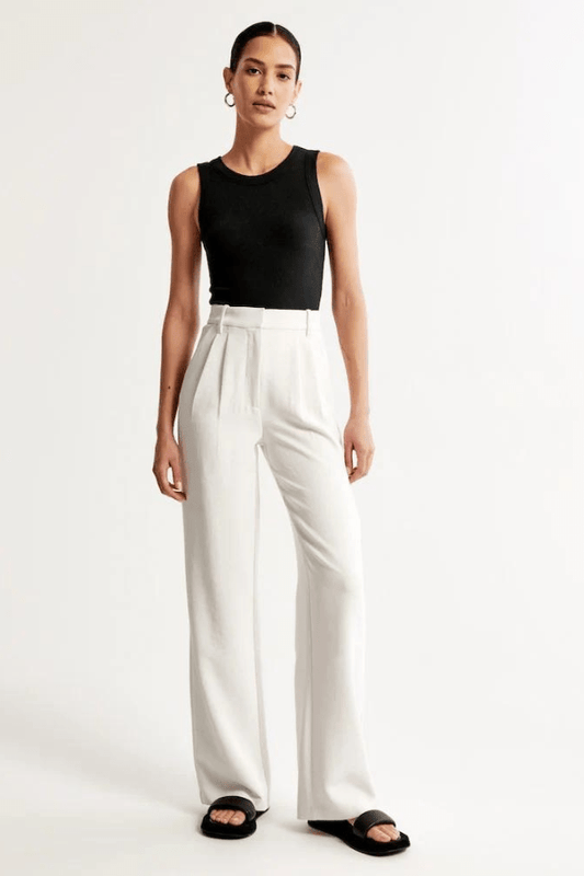 Katell | Pantalon Droit Coupe Épurée