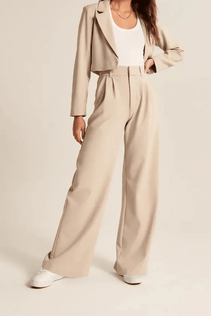 Katell | Pantalon Droit Coupe Épurée
