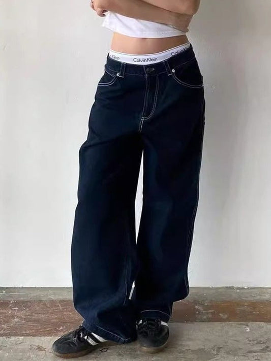Andréa | Jean Boyfriend à Broderie