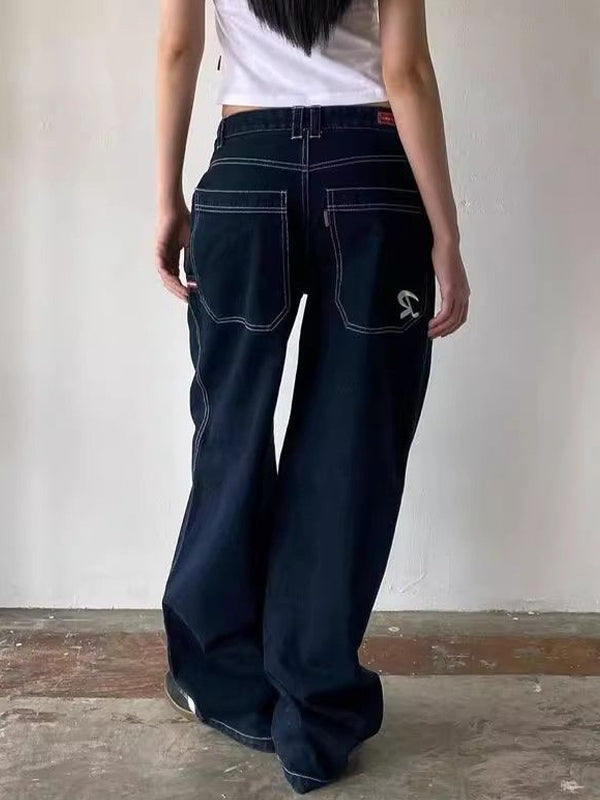 Andréa | Jean Boyfriend à Broderie