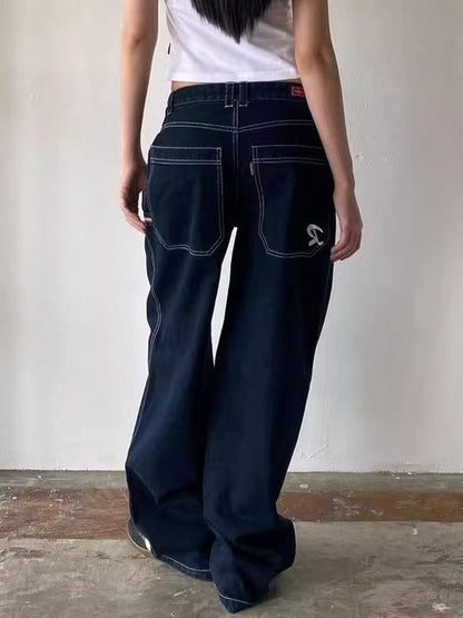 Andréa | Jean Boyfriend à Broderie