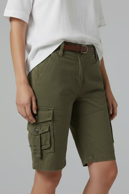 Juliette | Short Cargo Taille Haute pour Été