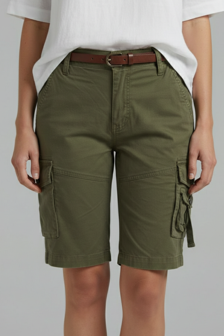 Juliette | Short Cargo Taille Haute pour Été
