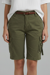 Juliette | Short Cargo Taille Haute pour Été