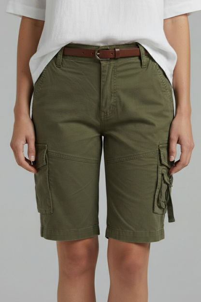 Juliette | Short Cargo Taille Haute pour Été
