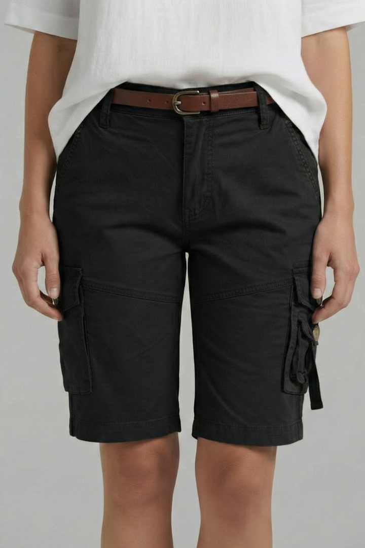 Juliette | Short Cargo Taille Haute pour Été