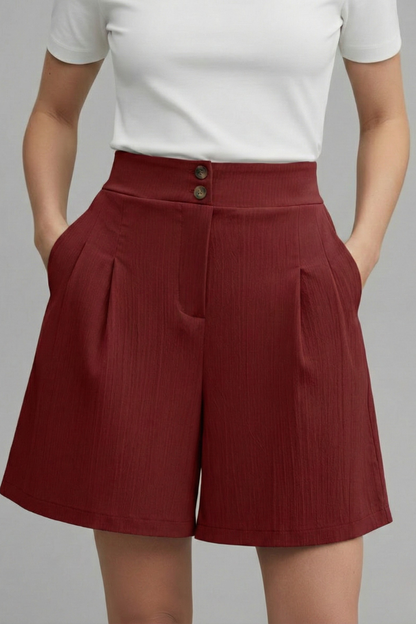 Gabriella | Short Taille Haute à Jambes Larges