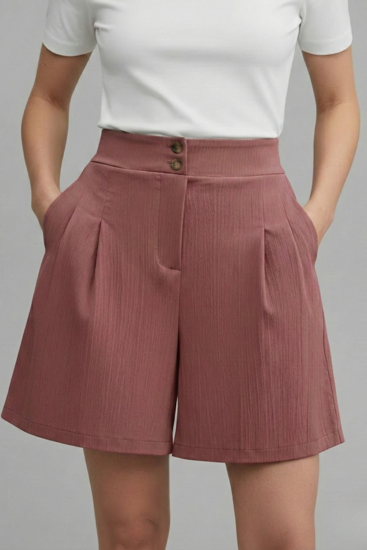 Gabriella | Short Taille Haute à Jambes Larges