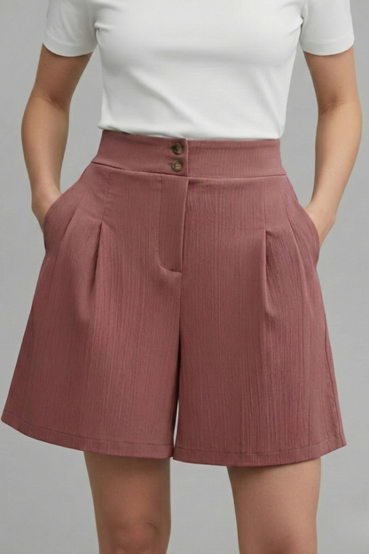 Gabriella | Short Taille Haute à Jambes Larges
