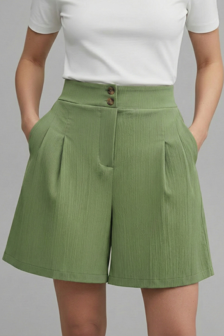 Gabriella | Short Taille Haute à Jambes Larges