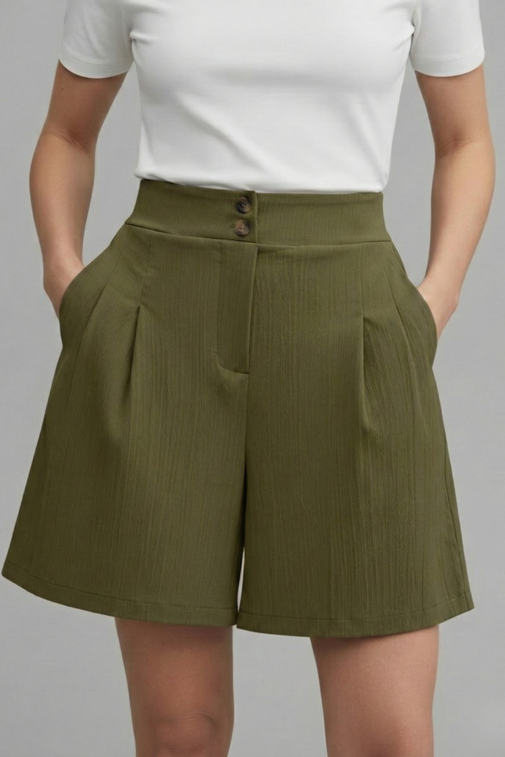 Gabriella | Short Taille Haute à Jambes Larges