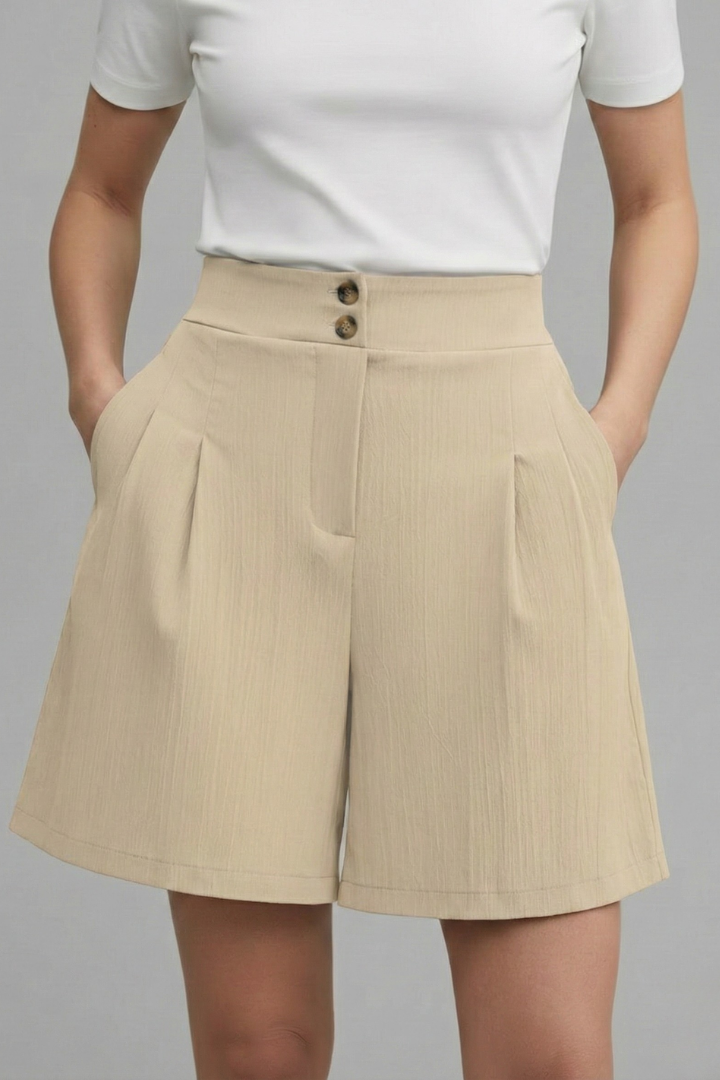 Gabriella | Short Taille Haute à Jambes Larges
