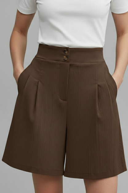 Gabriella | Short Taille Haute à Jambes Larges