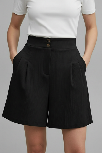 Gabriella | Short Taille Haute à Jambes Larges