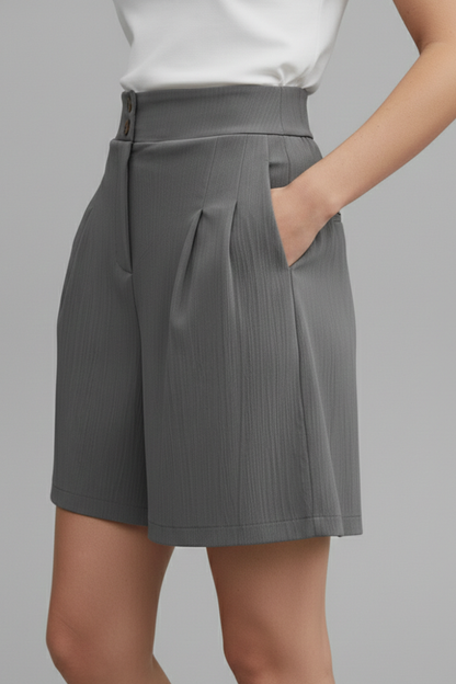 Gabriella | Short Taille Haute à Jambes Larges