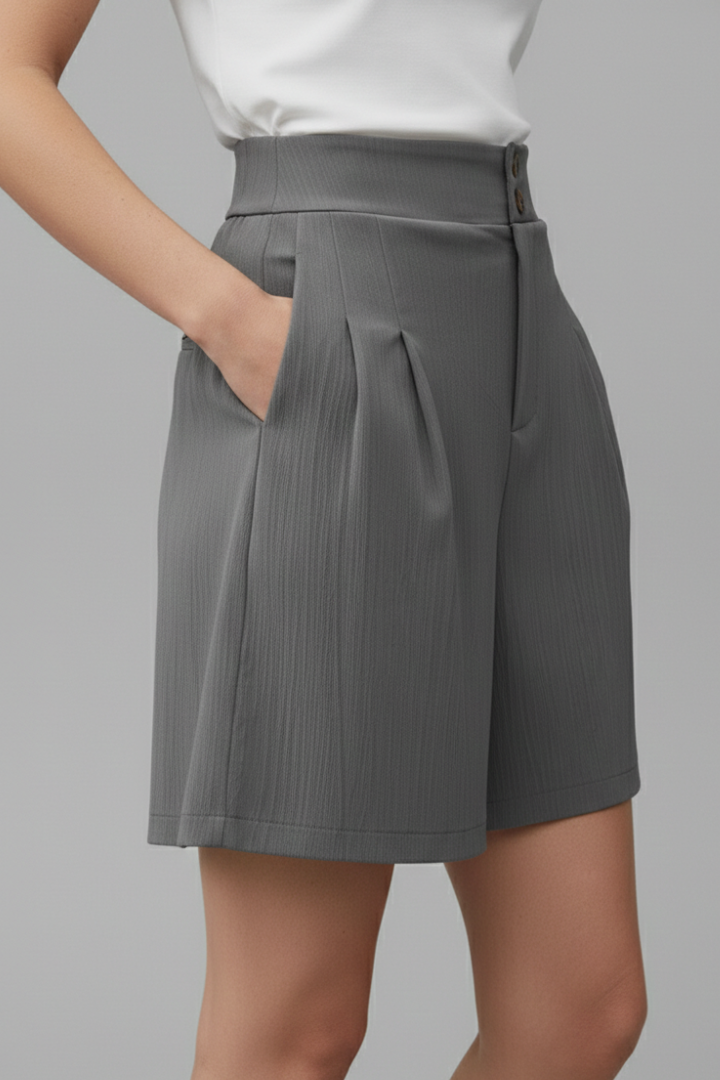 Gabriella | Short Taille Haute à Jambes Larges