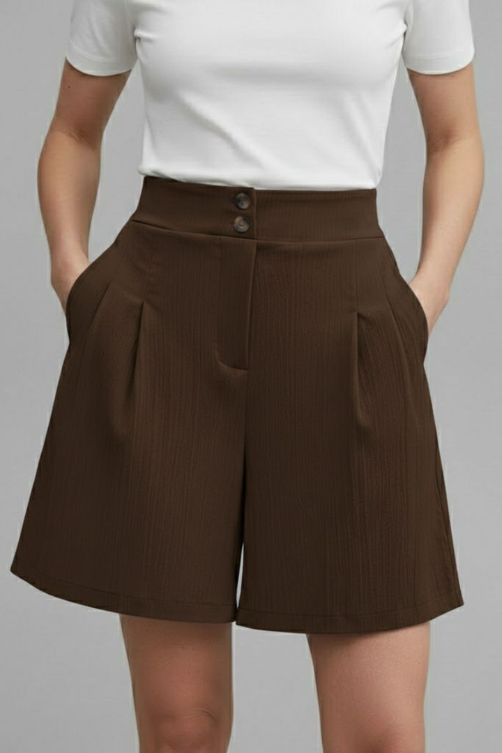 Gabriella | Short Taille Haute à Jambes Larges