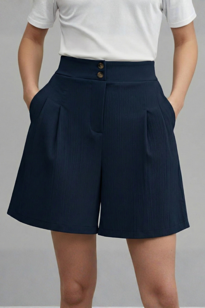 Gabriella | Short Taille Haute à Jambes Larges