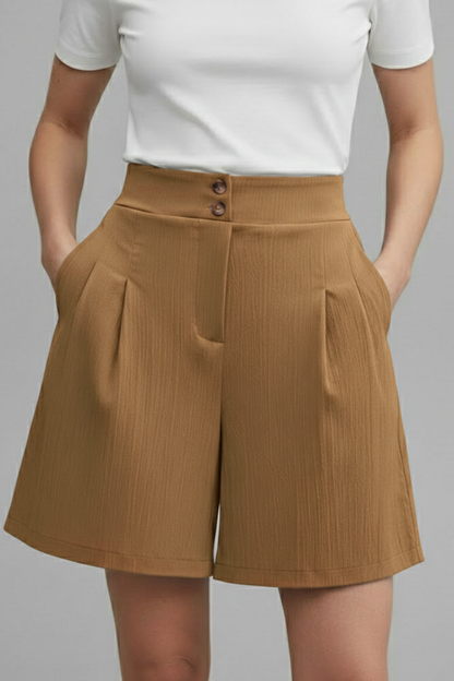 Gabriella | Short Taille Haute à Jambes Larges