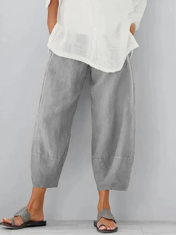 Eugénie | Pantalon Lin Coupe Détendue