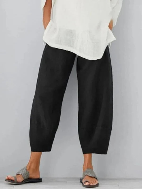 Eugénie | Pantalon Lin Coupe Détendue