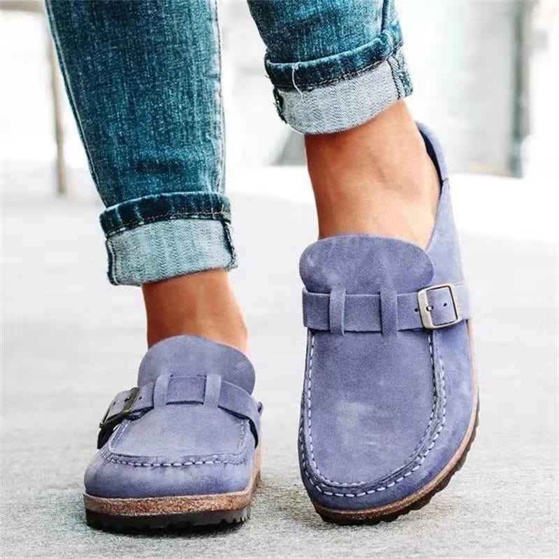 Doriane | Mocassins à Boucle Effet Cuir