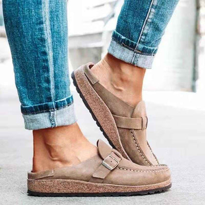 Doriane | Mocassins à Boucle Effet Cuir