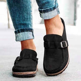 Doriane | Mocassins à Boucle Effet Cuir