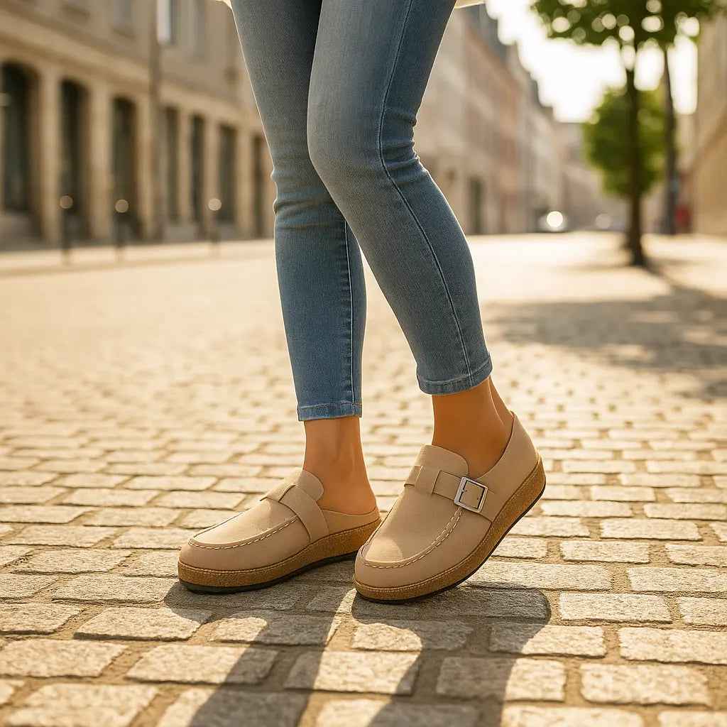 Loïse | Mules à Bride Réglable Dos Ouvert