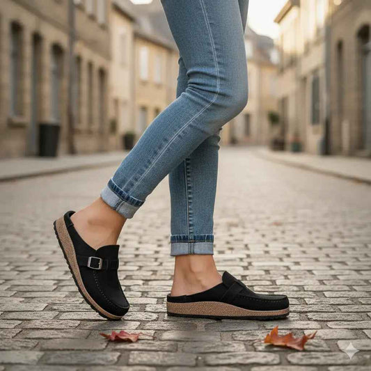 Loïse | Mules à Bride Réglable Dos Ouvert