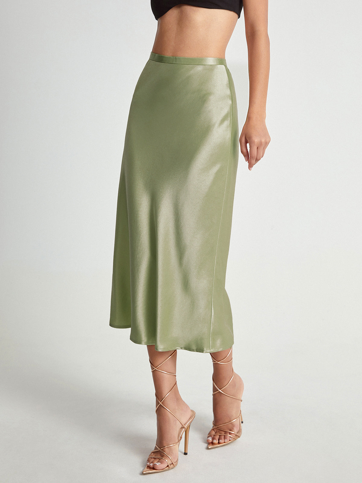 Ysaline | Jupe Midi Taille Haute Élégante