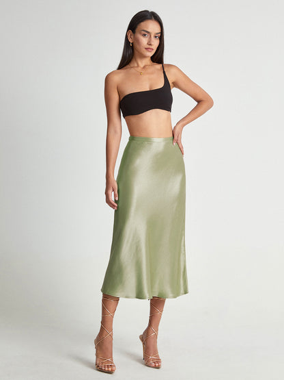 Ysaline | Jupe Midi Taille Haute Élégante