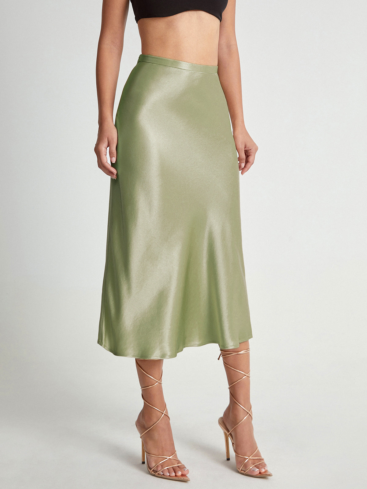 Ysaline | Jupe Midi Taille Haute Élégante