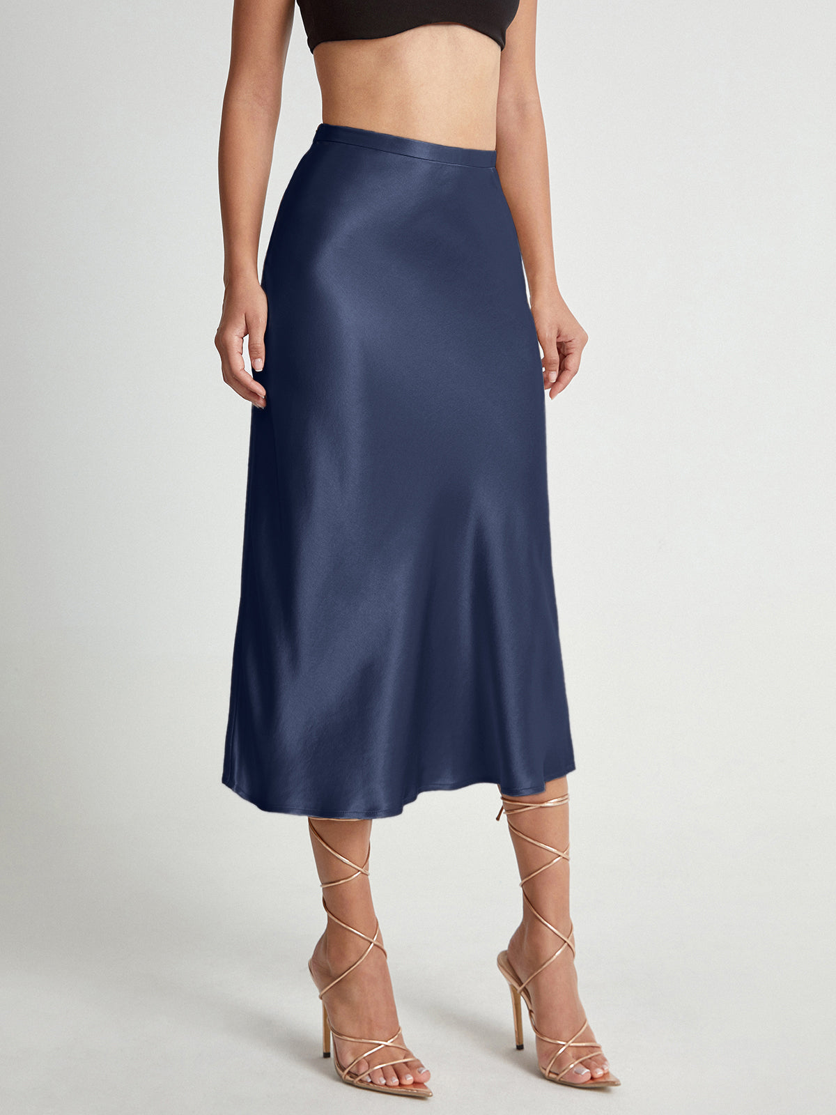 Ysaline | Jupe Midi Taille Haute Élégante